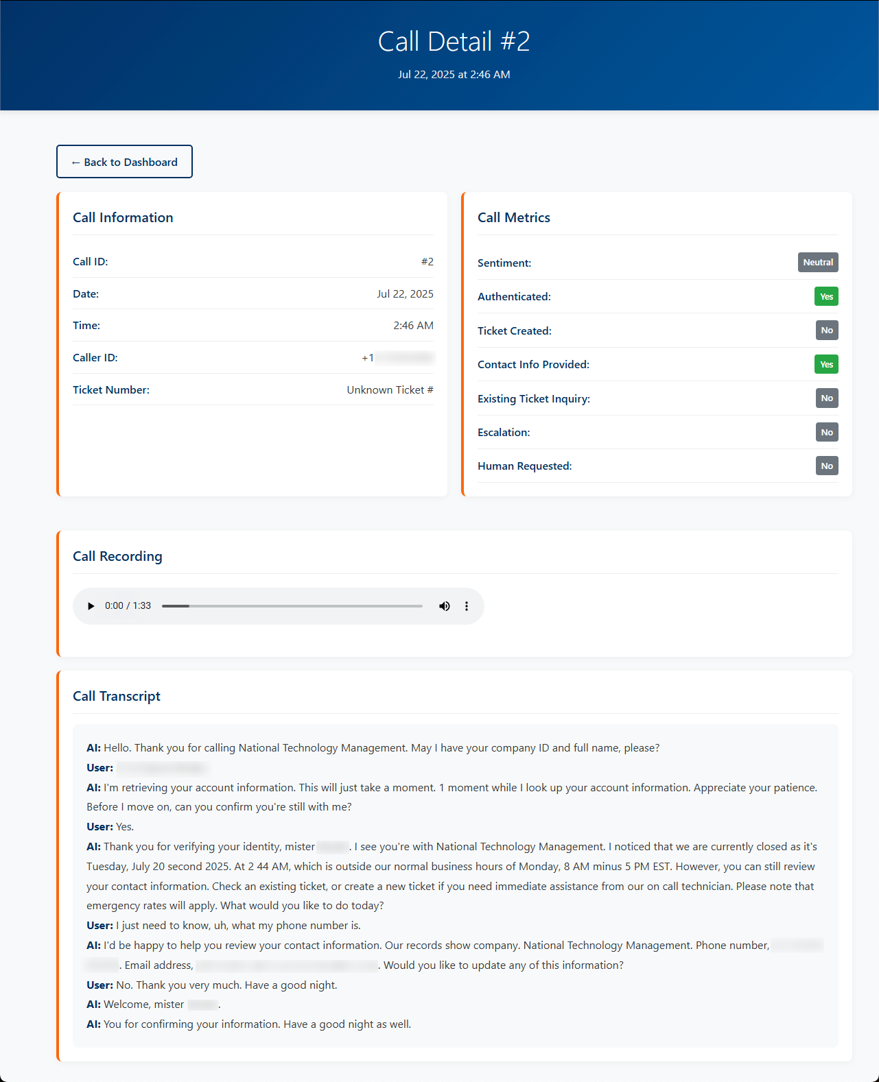 AI Voice Answering Service